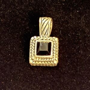 Elegant silver and Black Pendant